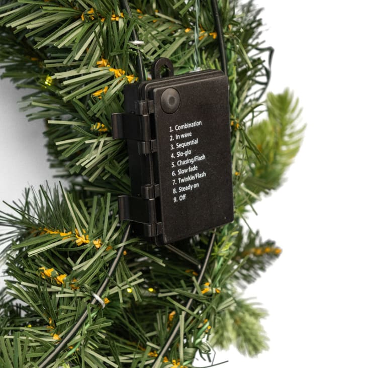 Ghirlanda Porta Primavera 45cm - Decorazione Porta Erba Sintetica, Per Natale E Festività, Verde - Foto 3