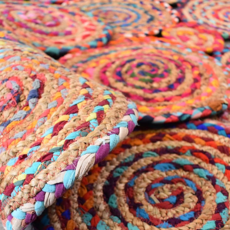 160x230 alfombra de algodón multicolor de algodón Enjoy
