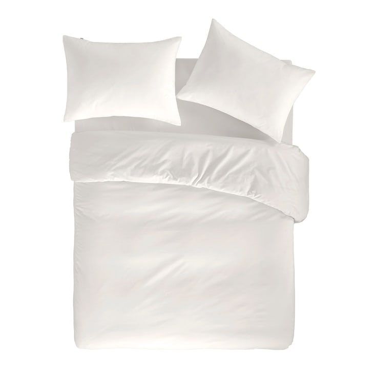 Sábana bajera ajustable lisa Marfil cama 200 cm - 200x200 cm, algodón 200  hilos.