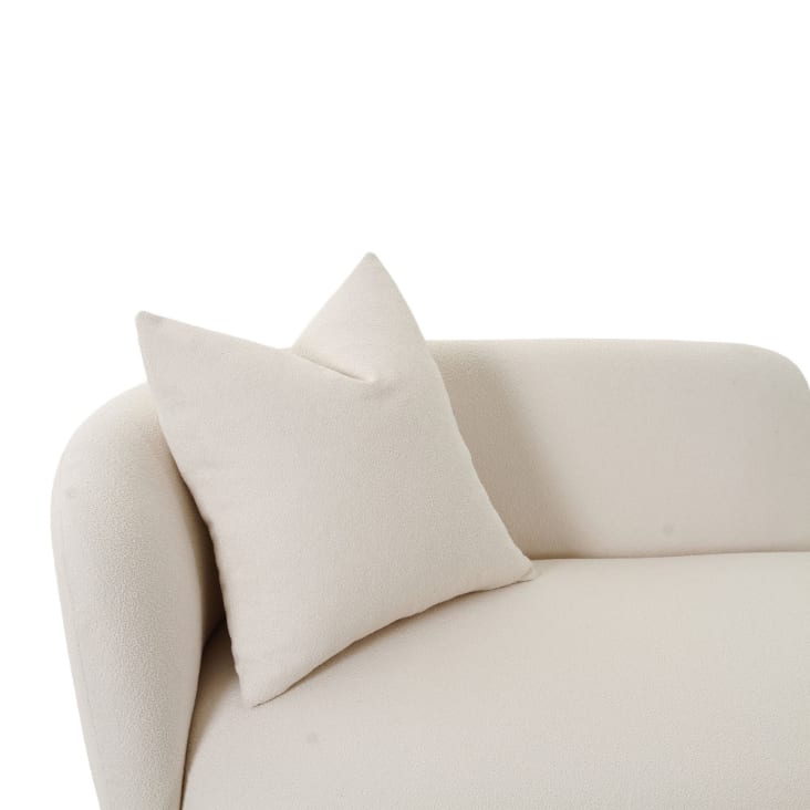 Daybed en tissu bouclette L175cm beige Mykonos Maisons du Monde