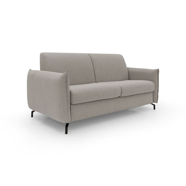 Divano letto in tessuto impermeabile 195 cm Beige Scarlet | Maisons du ...
