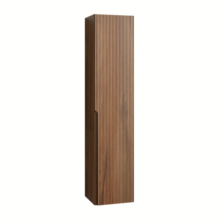 Colonne de salle de bain en MDF chêne foncé Venere | Maisons du Monde