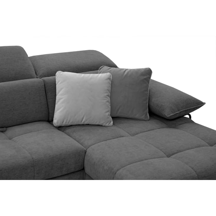 Canapé d'angle droit avec dossier à coussins bien adaptés Majestic - prix