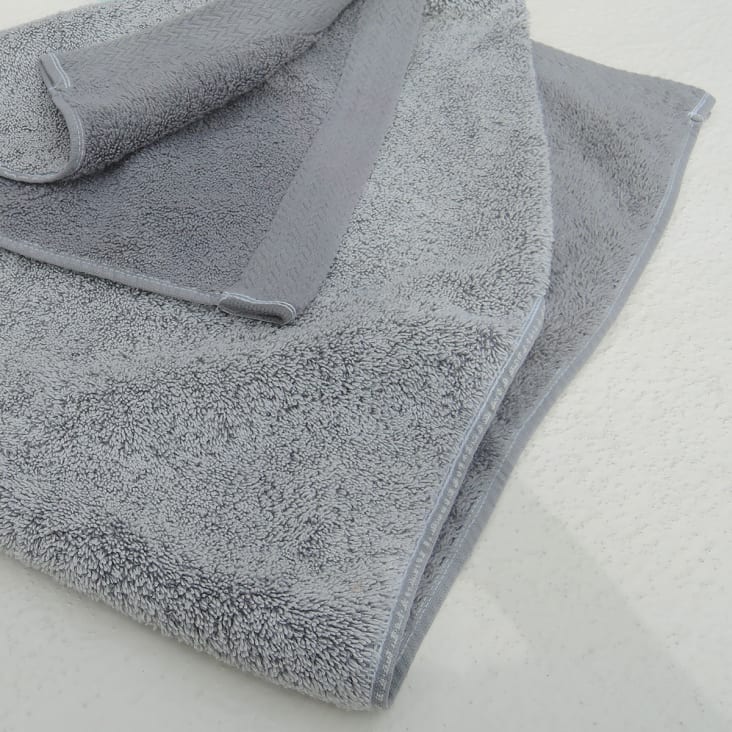 Serviette de bain en coton armoise 30 x 50 CHARME