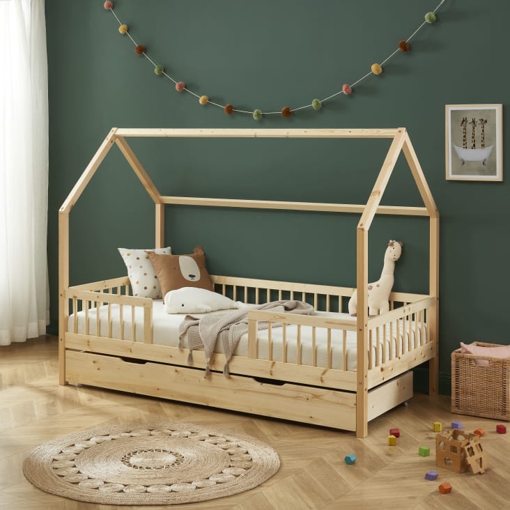 Kids Supply Barrière de lit [200x80 cm]- Barrière de lit sûre et