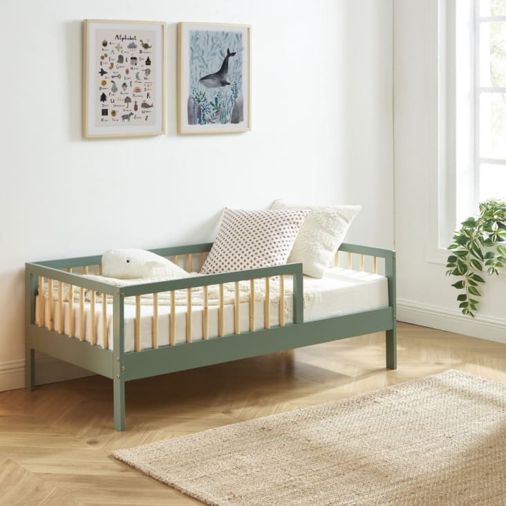 Housse de couette lit bébé/lit d'enfant 70x140 cm vert-menthe