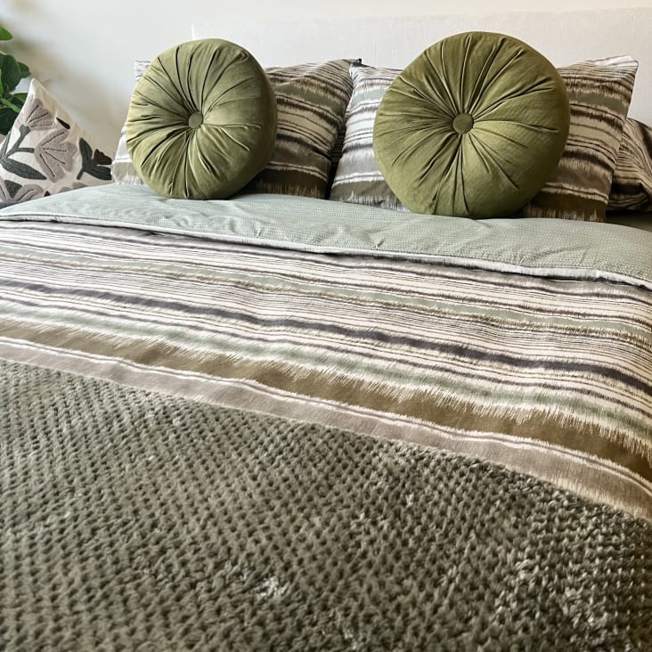 Funda de almohada cama 150 cm verde
