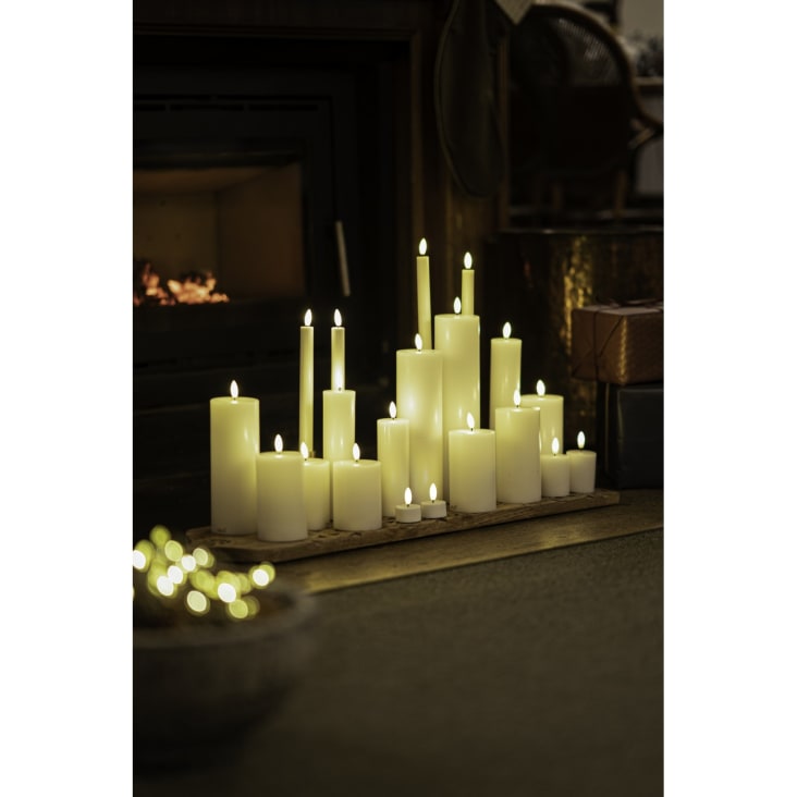 Rebecca mobili set de 9 fausses bougies led, bougies electriques