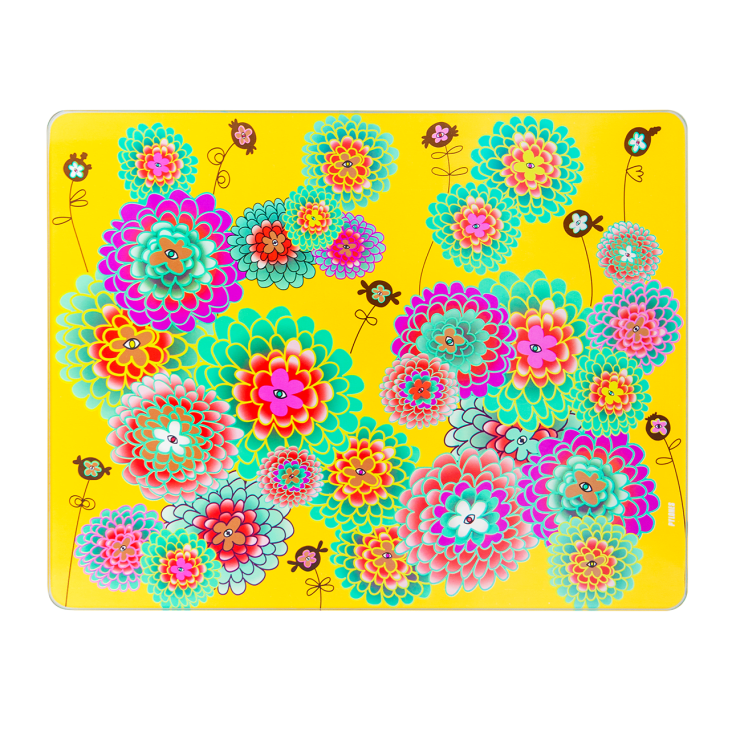 Vassoio In Vetro Temperato Per Rollare 25x15cm - Accessorio Fumatori Nero