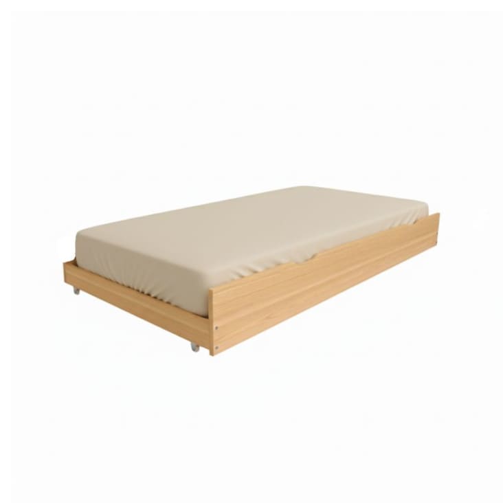 Letto Bambini A Casetta Con Letto Estraibile | Legno Di Pino Naturale | 90x190cm | Senza Materasso | Per Ragazzi E Ragazze - Foto 6