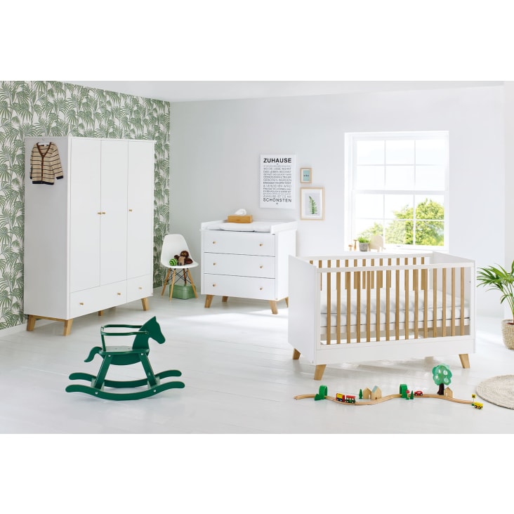 3 Möbelset du aus Kinderzimmer weiß Maisons PAN Teilen, | MDF, aus Monde