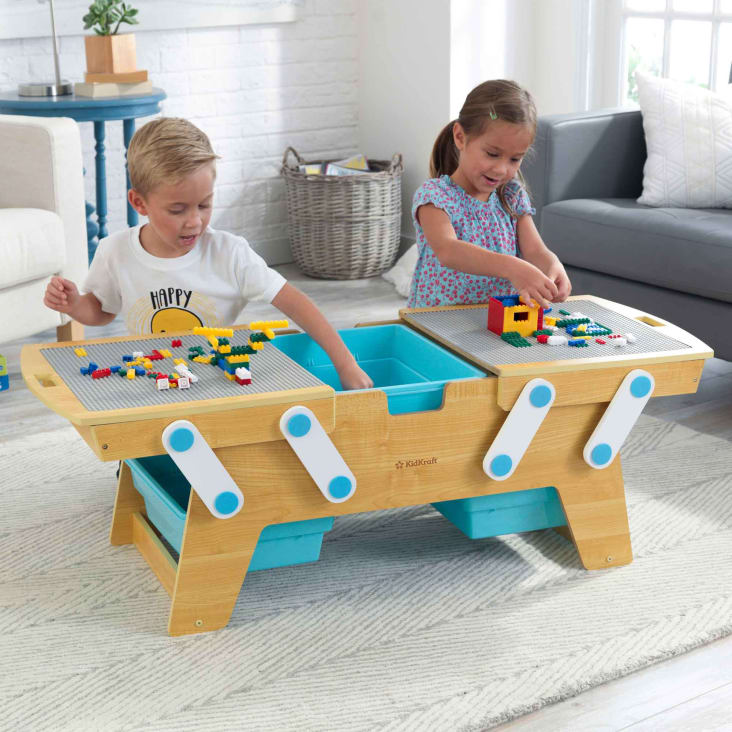 Table de rangement blocs de construction enfants