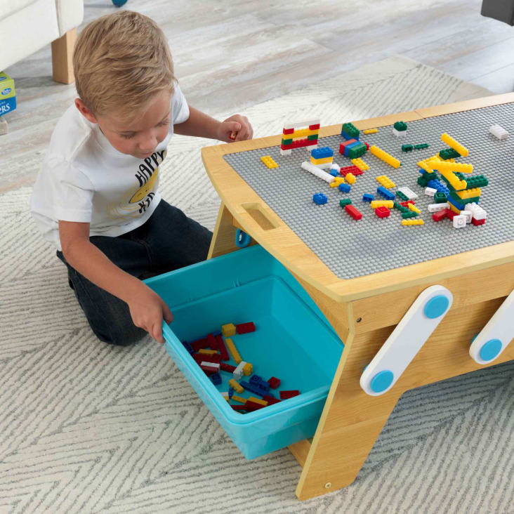 Table de blocs de construction pour enfants, bureau