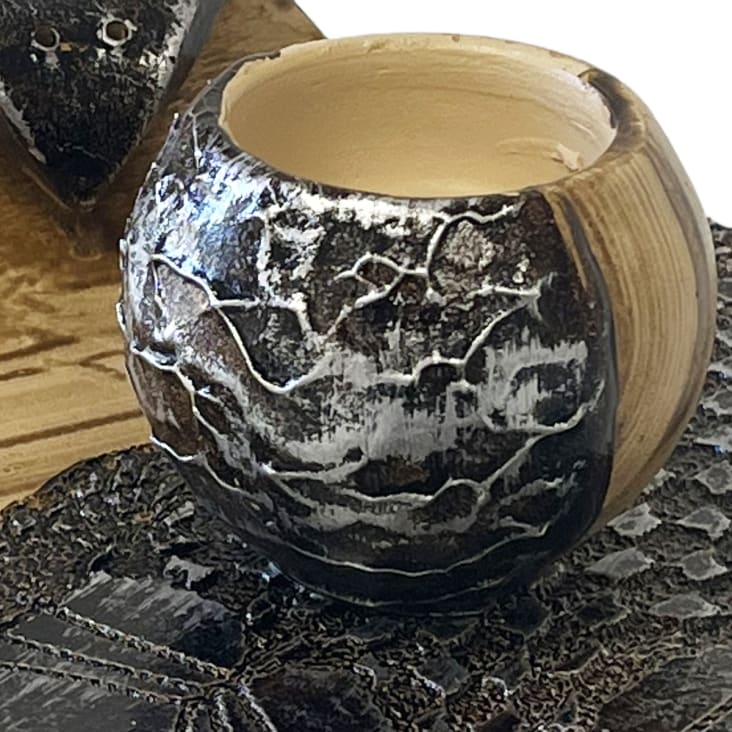 Set Brûleur d'encens à charbon - Plateau + encensoir + pot pour encens