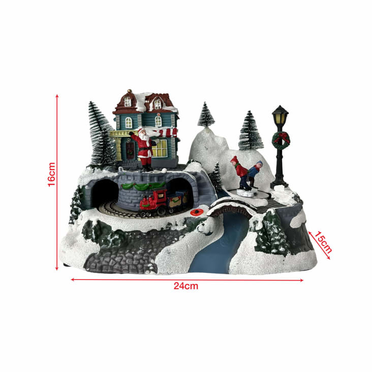 Village de Noël dans un livre - 27 x 20 x 24,5 cm - Webshop - Matelma