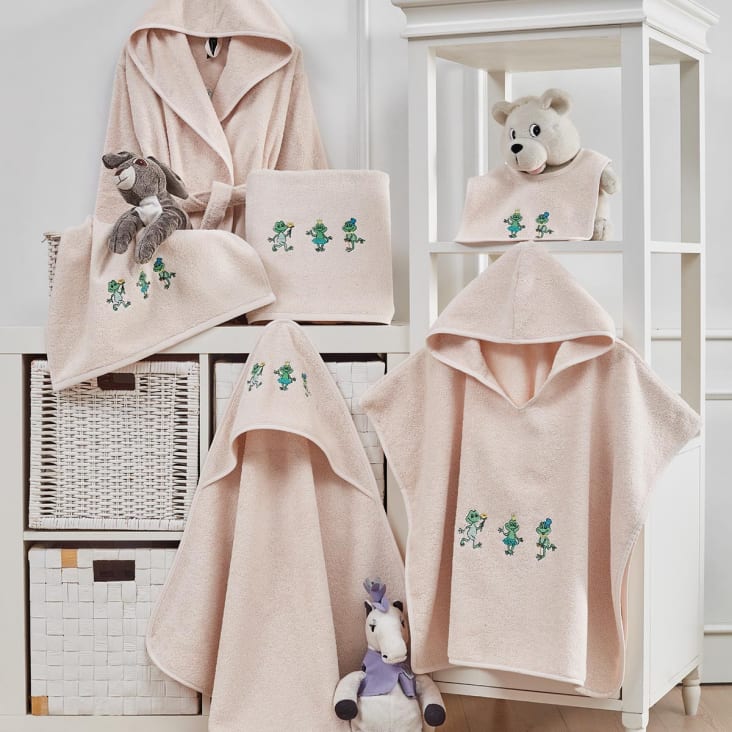 Peignoir de bain enfant 450 g m petale 06 ans Kermy Maisons du Monde