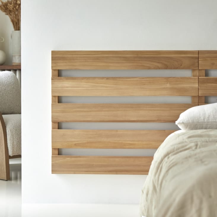 Testiera letto in teak massello da 180 cm