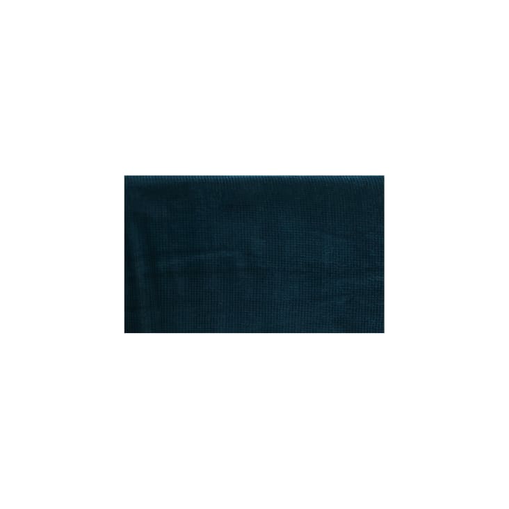 Couvre lit velours gaufré - 240x260cm - Bleu marine