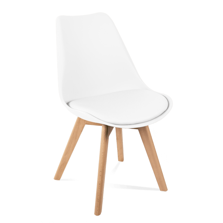 Pack 6 sillas de comedor modernas silla cocina diseño en Blanco