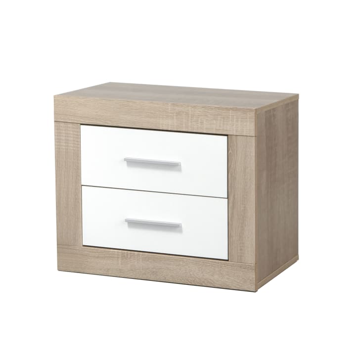 Mesita Loira 3 Cajones 46X54X35 CambrianBlanco Maisons du Monde