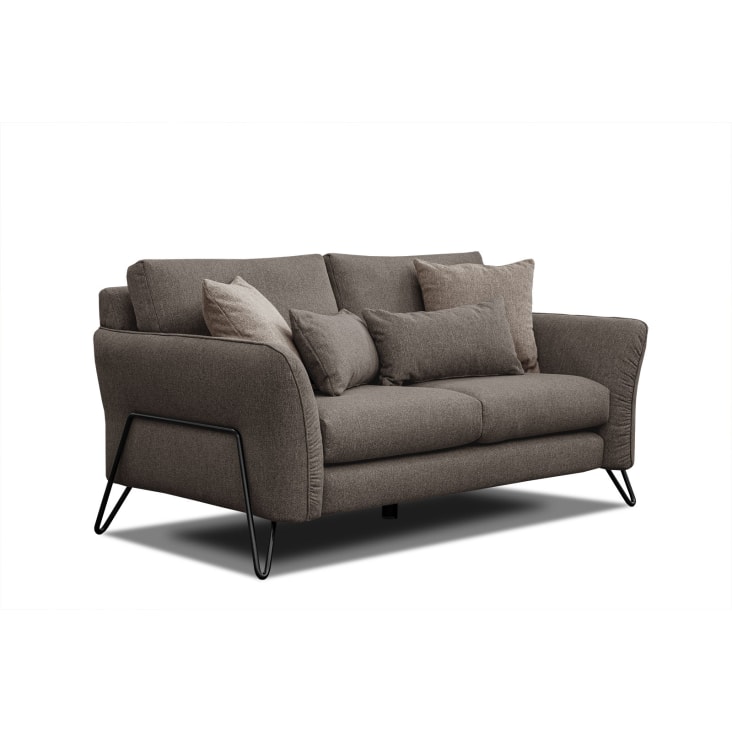 2 Sitzer Sofa in Stoff braun Lorem Maisons du Monde