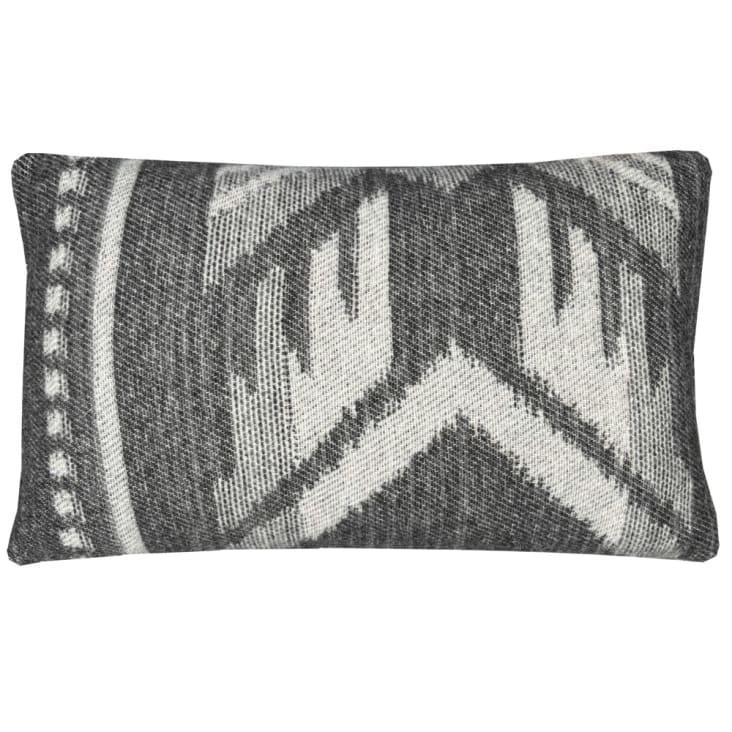 Cuscino in lana con decoro nero 35x60 MOCHICA