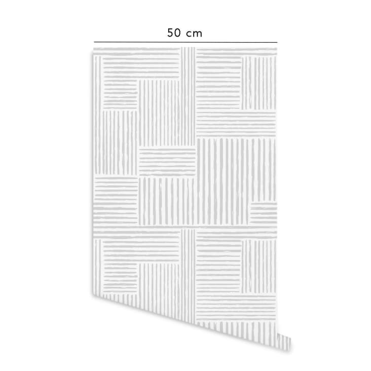 Papier peint vinyle adhésif moderne gris cendré 50x300 cm MODERN