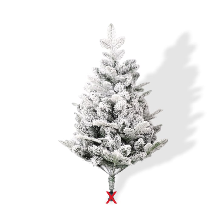 Árbol de Navidad Nevado Artificial Elegante - Barujhaba