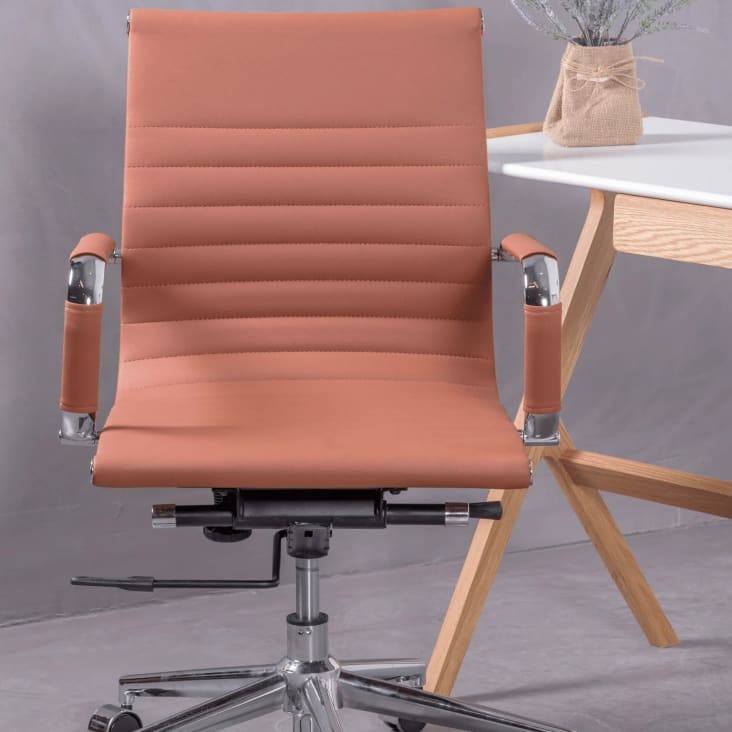 Home Heavenly®- Silla escritorio Maya, silla de oficina pequeña. Respaldo  malla transpirable. Color: Negro