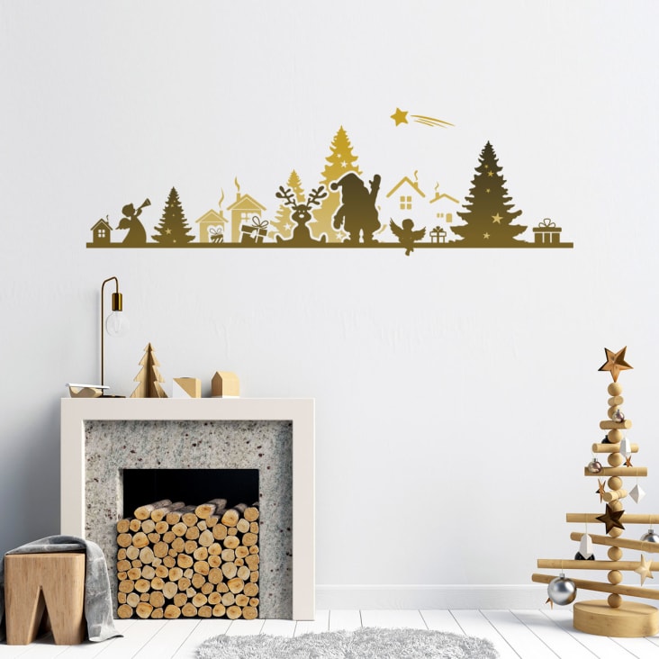 Sticker Noël frise de noël design 20 x 65 cm Maisons du Monde