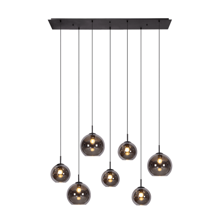 Hängeleuchte mit 6 Glaskugeln, schwarz Bueno Maisons du Monde