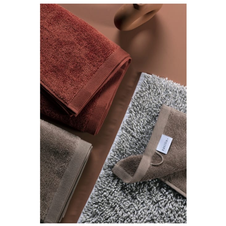 | Monde COMO Handtücher cm, du 100% beige Baumwolle, 3er Maisons Set aus 50x100