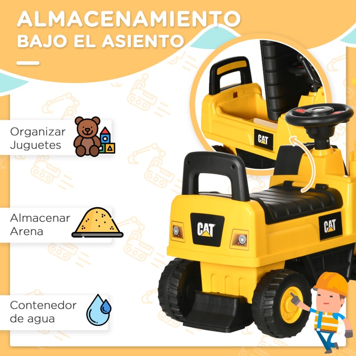Excavadora para ninos amarillo 85 x 27.5 x 47.5 cm Maisons du Monde