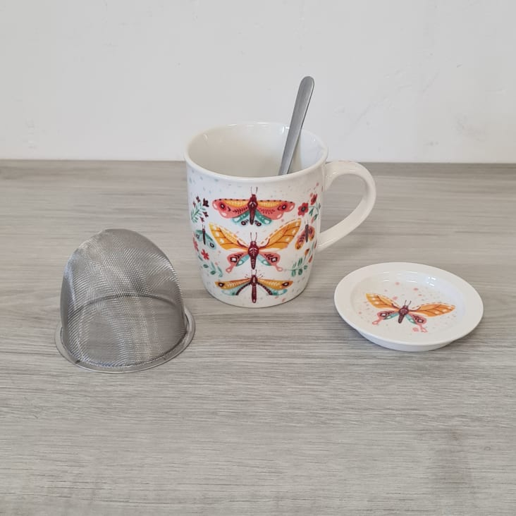 Tasse en verre pour infuseur à thé de style scandinave