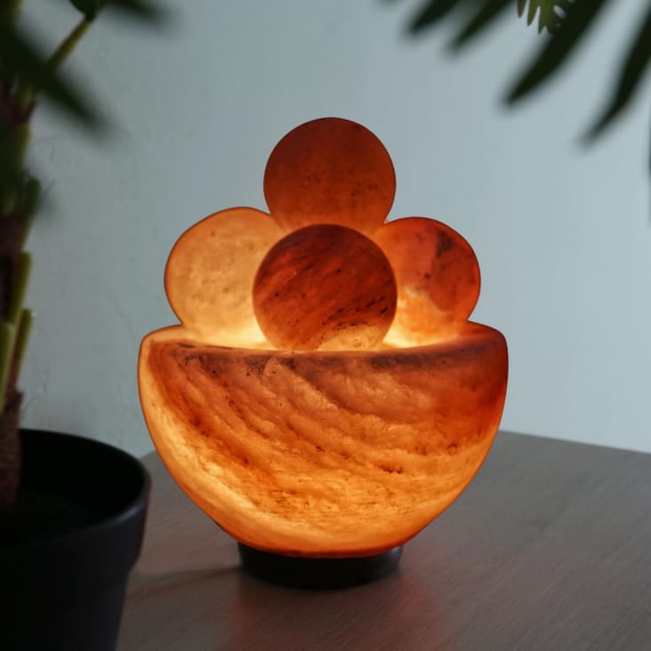Lampe USB en Cristal de Sel d'Himalaya Sphère à 19,90 € - Zen Arôme