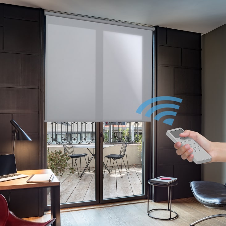 LOVELY CASA - Tenda Oscurante, Poliestere, Bianco, 250 x 135 cm
