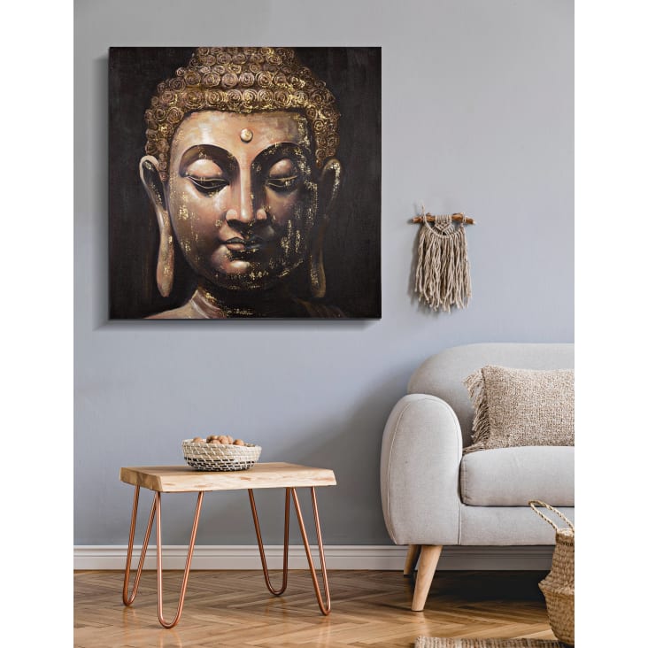 Dipinto su tela multicolore Buddha cm 100x3x100 BUDDHA