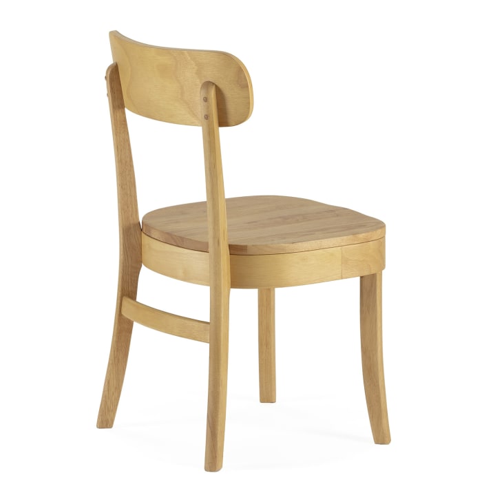 Pack 2 sillas de madera color roble BEN