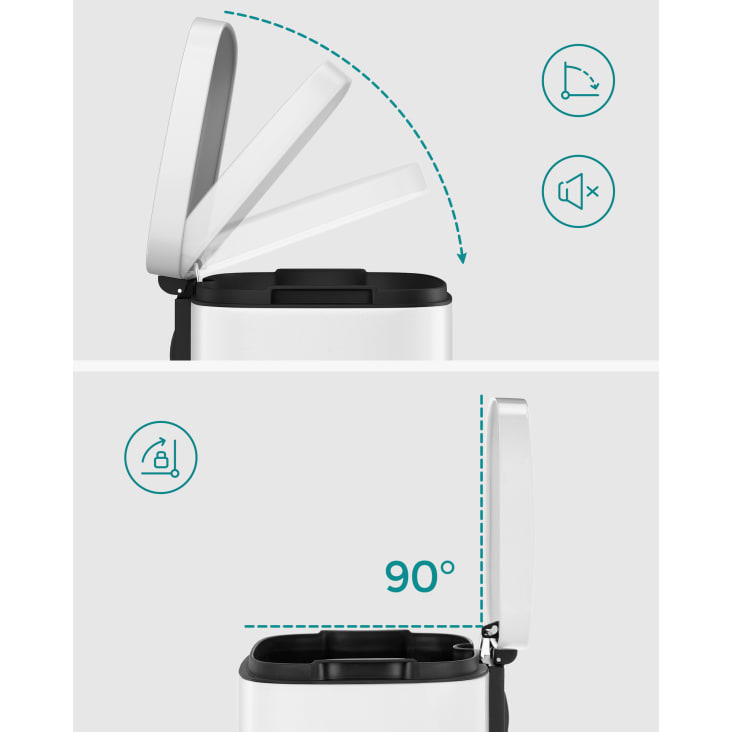 Poubelle 30 l à pédale BRABANTIA acier