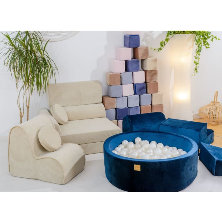 Poltrona A Sacco Per Bambini - Morbida, Sicura, Design Astronauta, 50x50x50 Cm - Foto 6