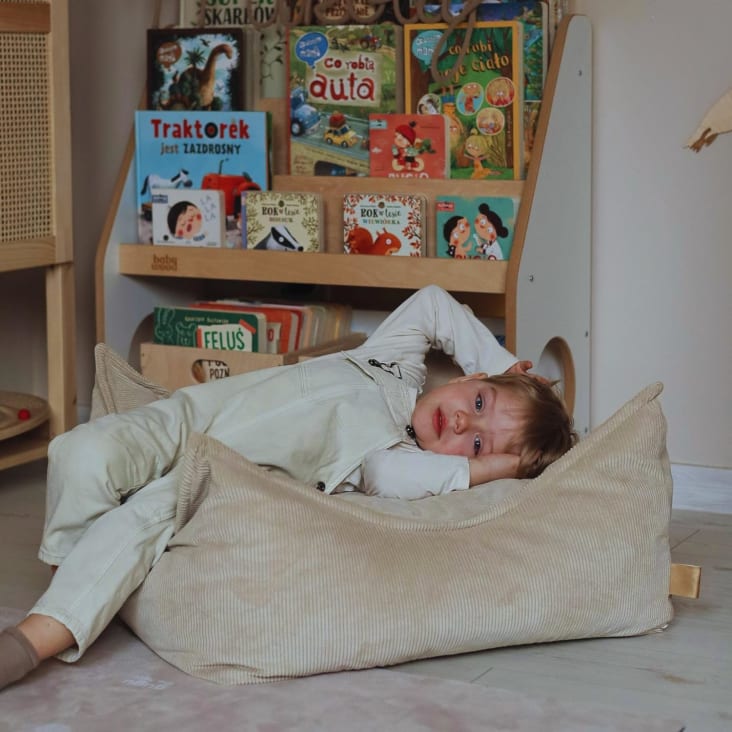 Poltrona A Sacco Per Bambini - Morbida, Sicura, Design Astronauta, 50x50x50 Cm - Foto 11