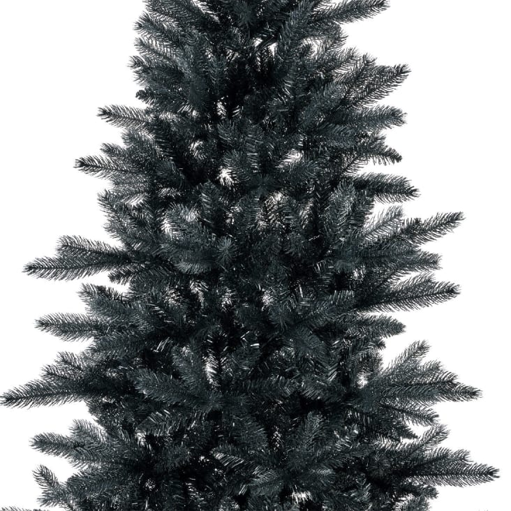 Albero di Natale nero in PE Effetto Real Touch + PVC h 210 cm BERLIN