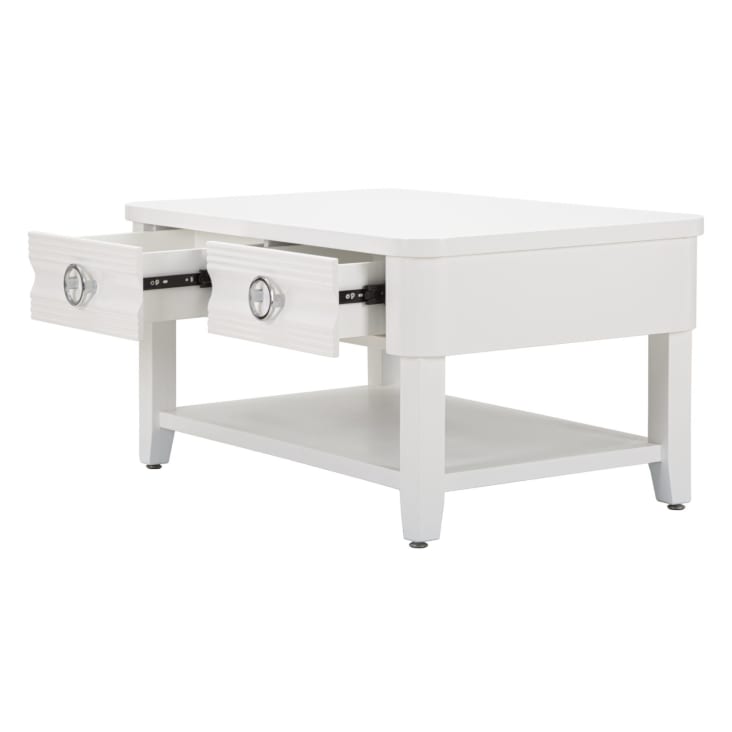 mesa de centro de arce macizo