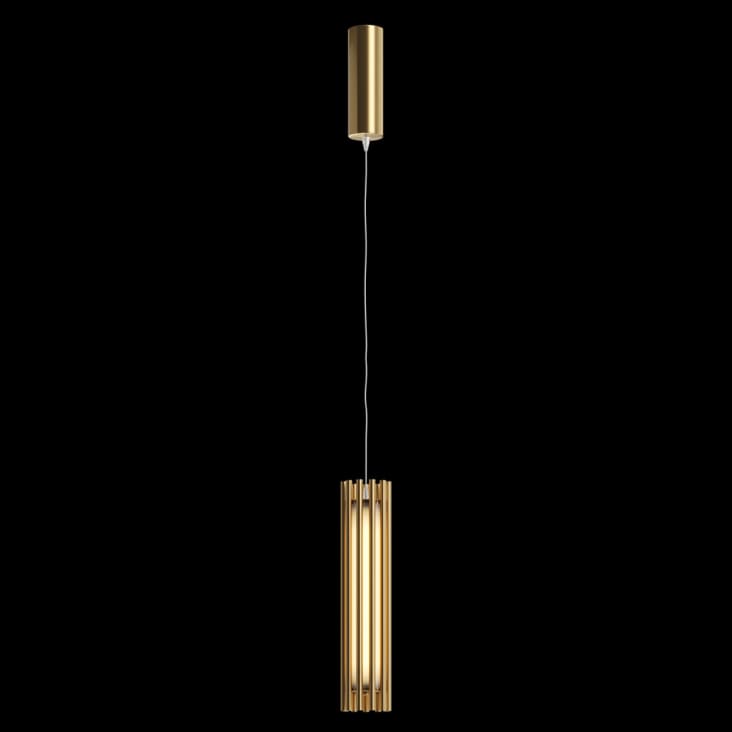 Maytoni Lampada a sospensione media con diffusore a led dal design moderno  ed elegante collezione Saturno colore ottone