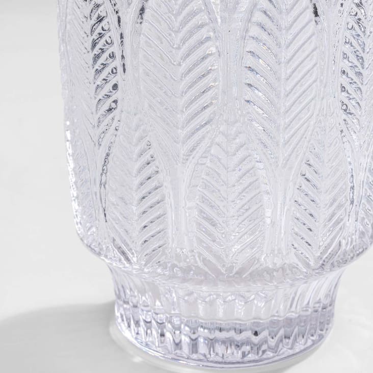 Boîte à coton verre Lismore transparente