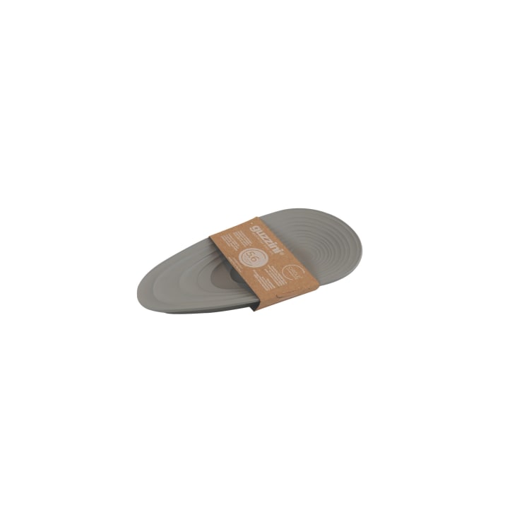 Repose-Cuillère Guzzini Eco-Kitchen - Matière Recyclée (5,6 Bouteilles) - Gris Mat - 25x12,5x3cm - Lavable Lave-Vaisselle