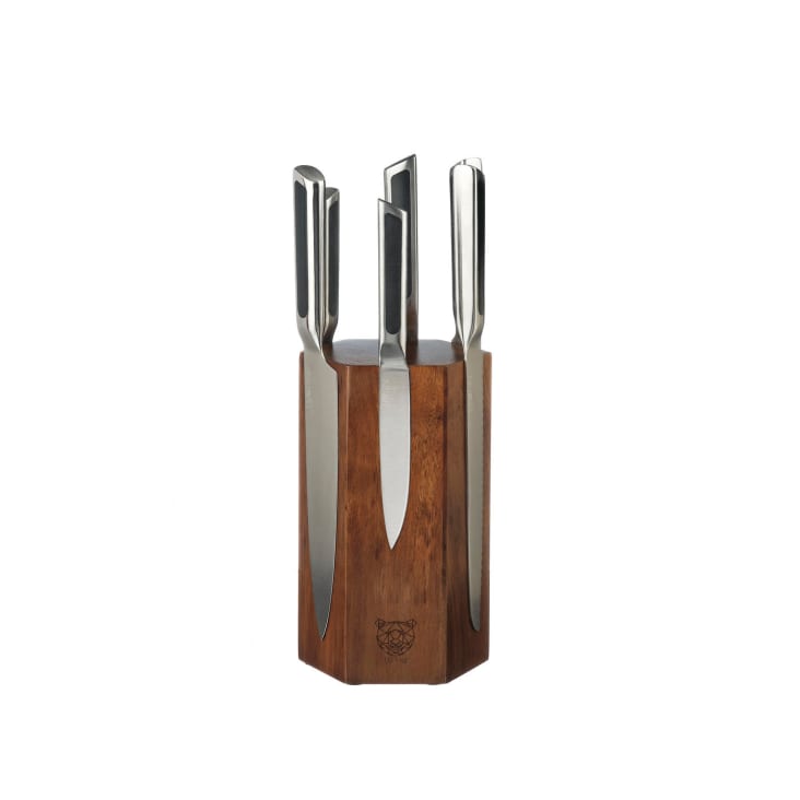 Coffret Prestige 7 Couteaux Royal Line + éplucheur - Lames Inox, Manches Plastique - 1.20 Kg