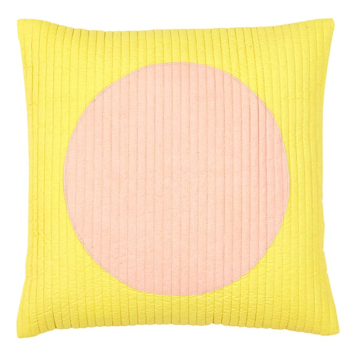 Kissenhülle, Bio-Baumwolle, FULL Monde gelb/pink MOON Maisons | du 45x45cm