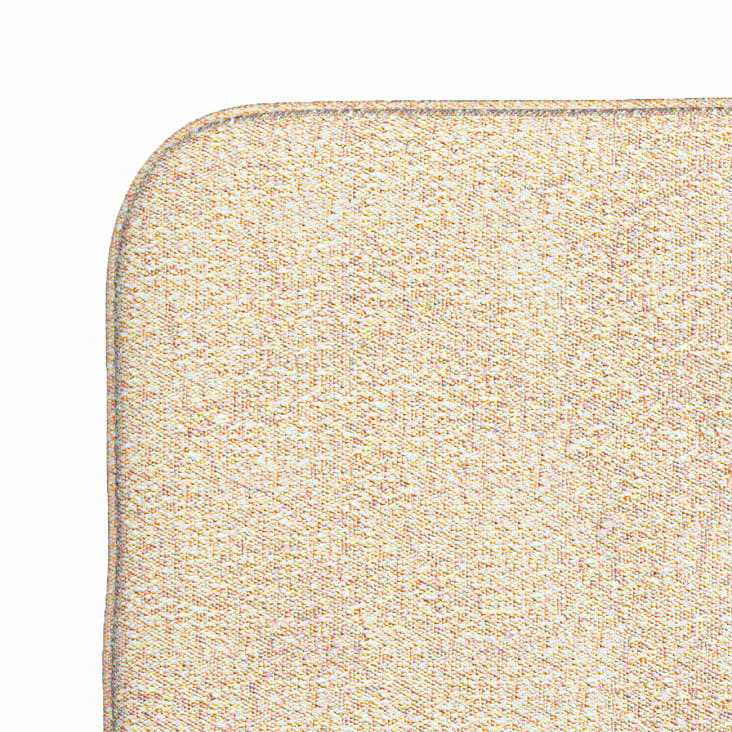 Canapé de madera tapizada color beige 140x200 SAONA