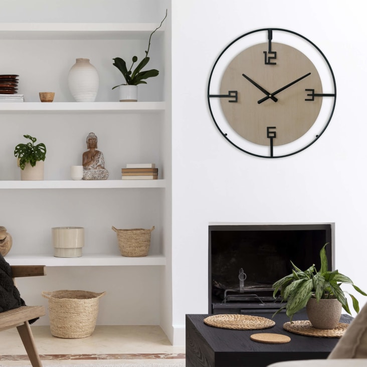 Reloj de pared moderno Frasco en Ámbar Mobles